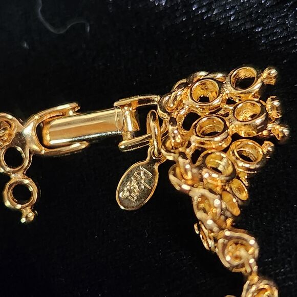 Reversible Blue Lapis Cubic Zirconia Necklace 17.5" Joan Rivers AB Jewelry VTG - Picture 11 of 13